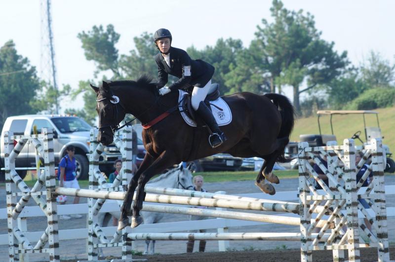 The duo competes in stadium jumping in early 2018. SUBMITTED PHOTO